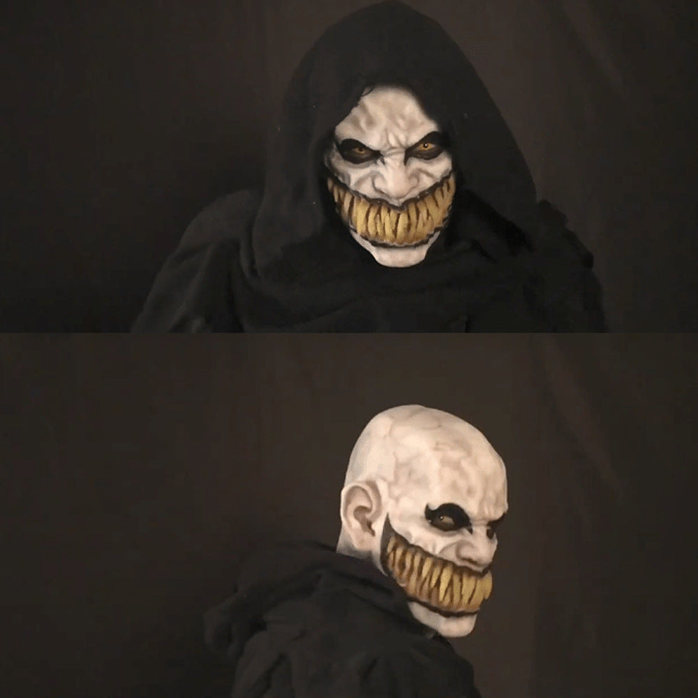 Scary Halloween Horror Mask – Full Head Balaclava with Creepy Teeth for Cosplay, Haunted Houses & Costume Parties