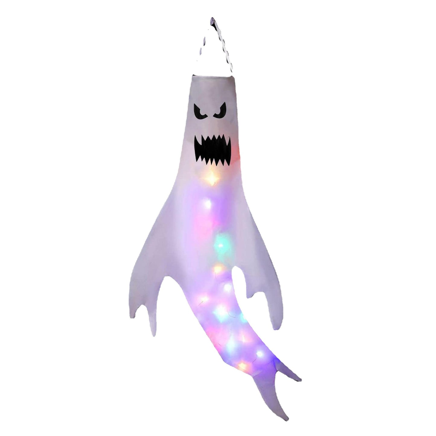 Cross-border Halloween Decoration Ghost Hairdryer LED Light-emitting Ghost Pendant Ghost Festival Hanging Ghost Venue Layout Props