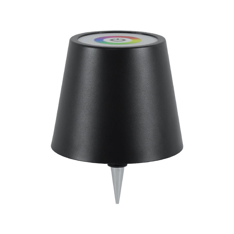 Rechargeable RGB Wine Bottle Table Lamp – Touch Control LED Mood Light, Metal Wine Bottle Plug Lamp for Home & Bar Decor