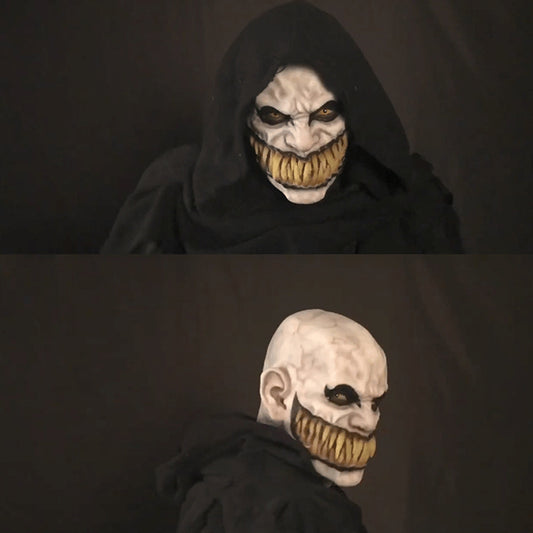 Scary Halloween Horror Mask – Full Head Balaclava with Creepy Teeth for Cosplay, Haunted Houses & Costume Parties