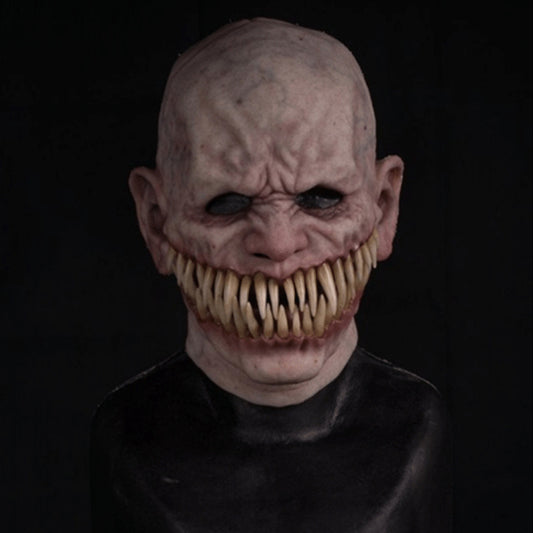 Scary Halloween Horror Mask – Full Head Balaclava with Creepy Teeth for Cosplay, Haunted Houses & Costume Parties