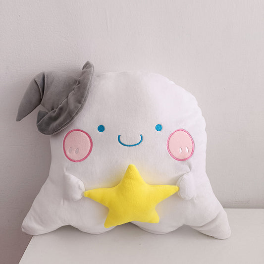 Cartoon Heart Ghost Pillow Plush Toy Doll Halloween Ghost Doll Children&#039;s Sleep Soothing Rag Doll